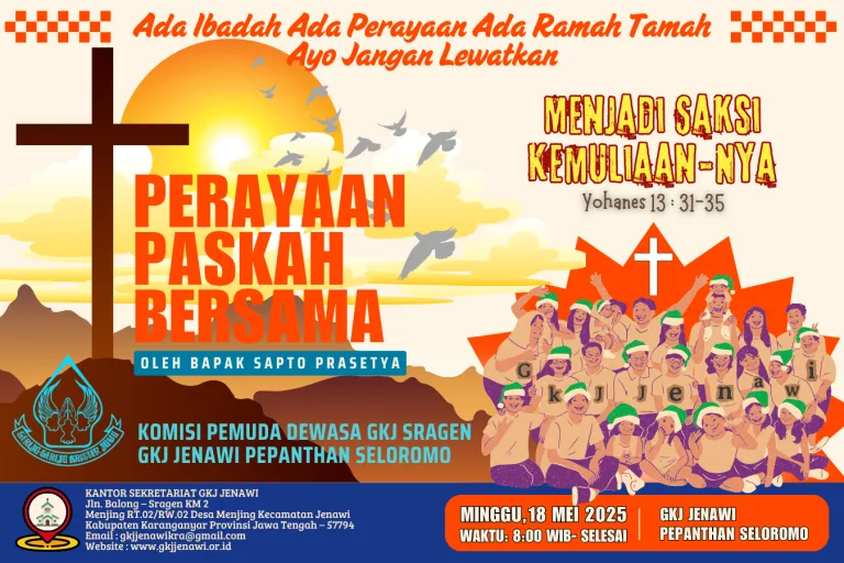 Undangan Paskah Bersama Pepanthan Seloromo