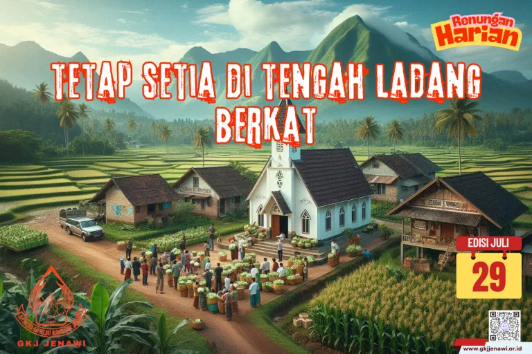 Renungan Harian Bulan Juli (29)